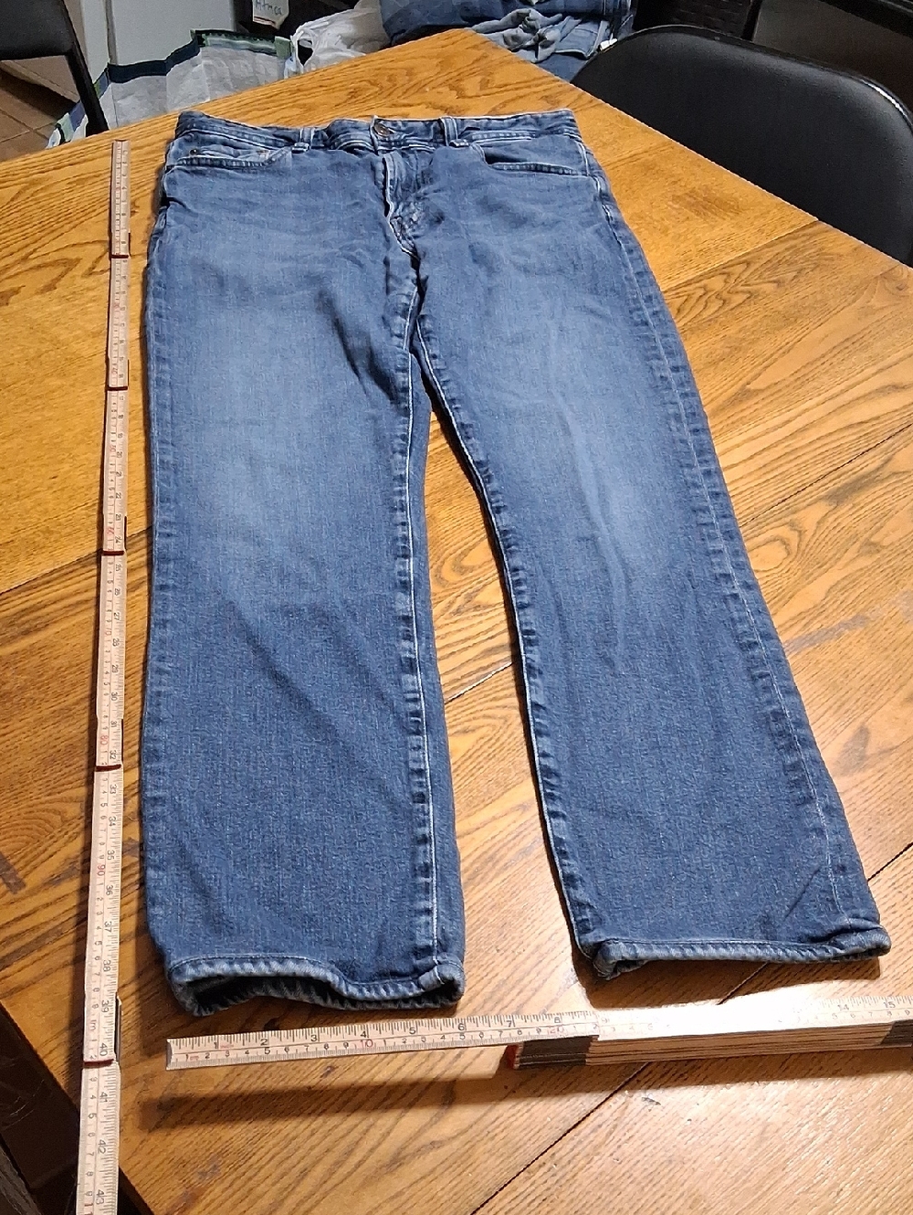 AG ADRIANO GOLDSCHMIED Jeans Mens 32 X 34 BLUE EVERETTE Preowned SLIM STRAIGHT